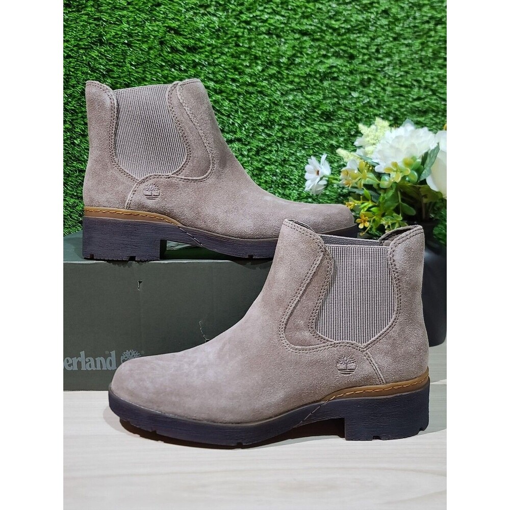 Timberland Gracelyn Chelsea Taupe Suede Boots / US Women's 7.5 NEW